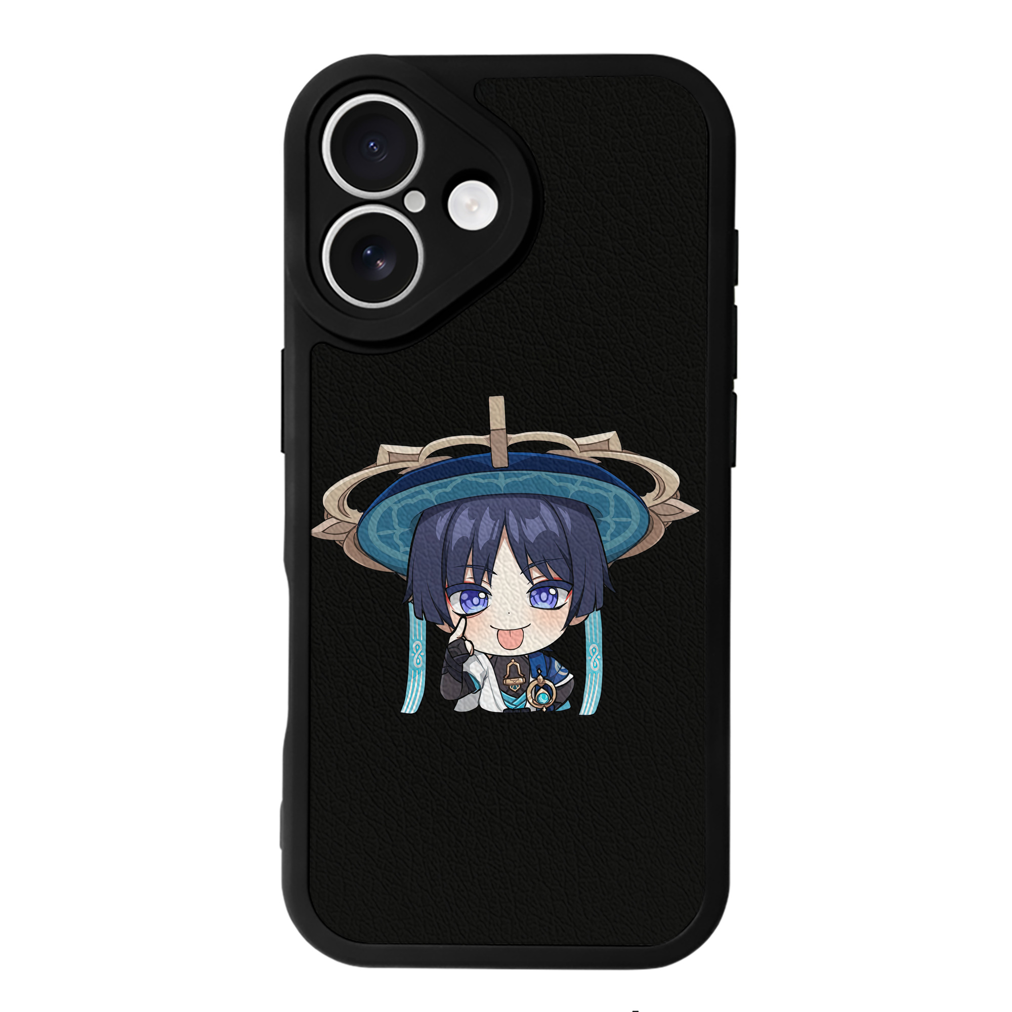 げんし神 さんペい genshin Sanpei 【iPhone 16シリーズ対応】シリコンスマホケース（レザー調） 材質：シリコン